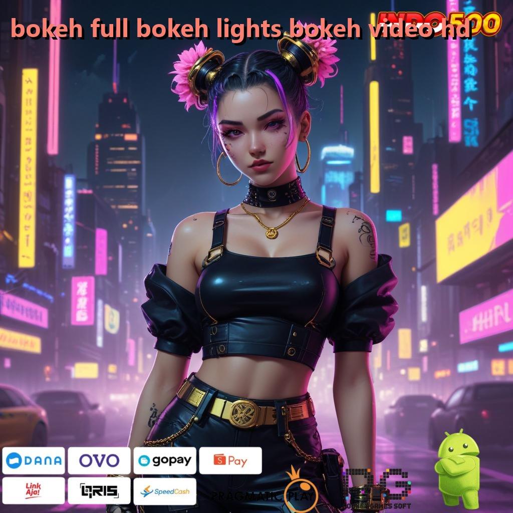 BOKEH FULL BOKEH LIGHTS BOKEH VIDEO HD Area Kerja Modern dengan Basis Digital Stabil