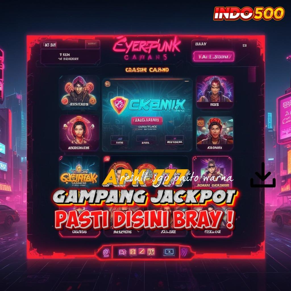 RESULT SGP PAITO WARNA ✧ Langsung Spin Dalam Pusat Game Digital Baru