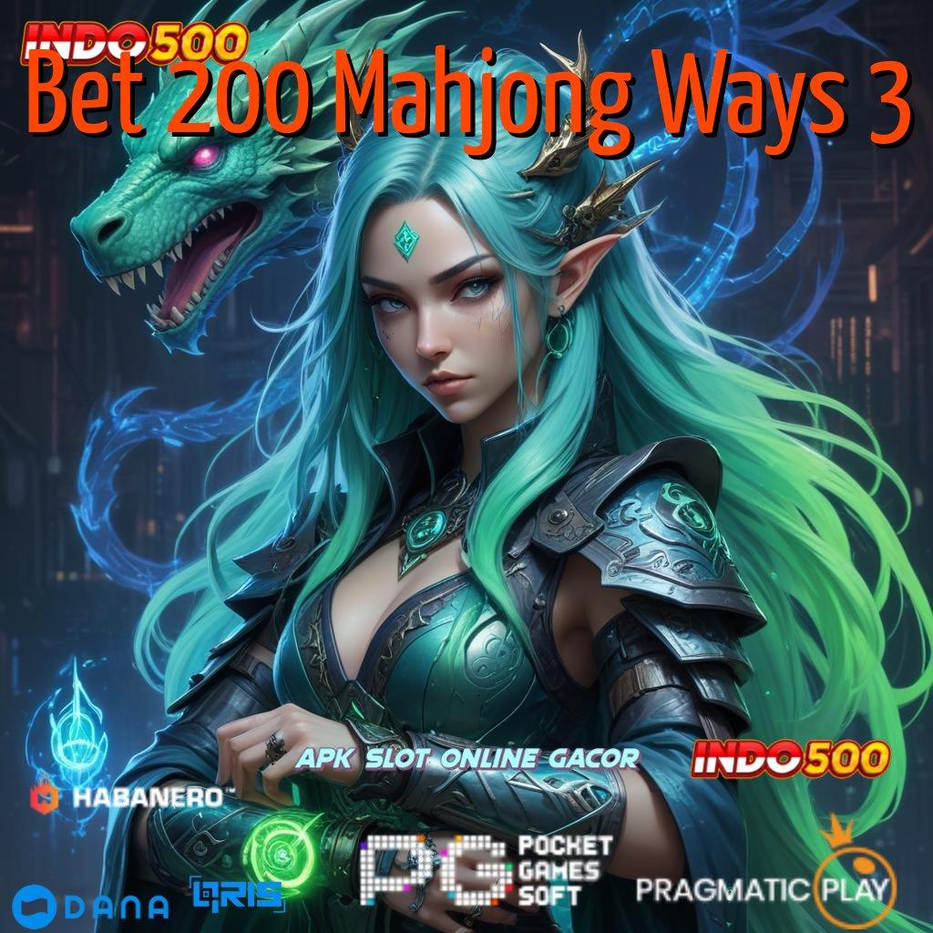 Bet 200 Mahjong Ways 3