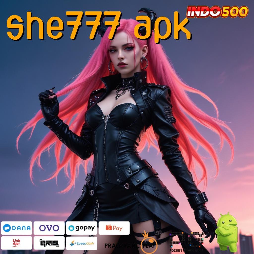 SHE777 APK mengumpulkan laba